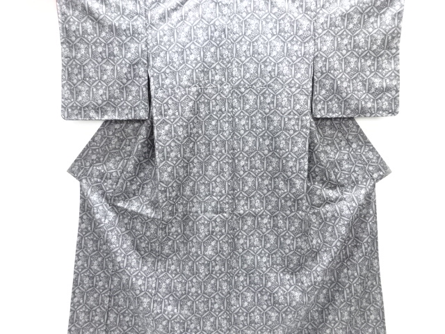 JAPANESE KIMONO / KUSABANA PATTERN WEAVING NISHIJIN OMESHIENSEMBLE